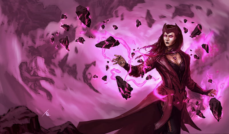 Scarlet Witch Marvel Cool Art, HD wallpaper