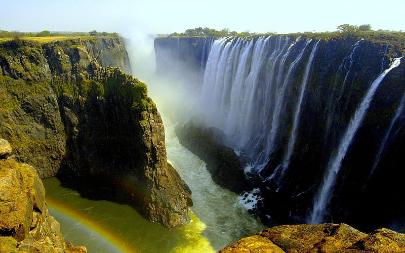 VICTORIA FALLS,ZAMBIA, world wonder, zambia, victoria, waterfalls, HD wallpaper