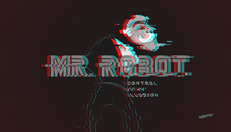 Mr Robot Control Is An Illusion Art, mr-robot, tv-shows, artist, artwork, digital-art, behance, HD wallpaper