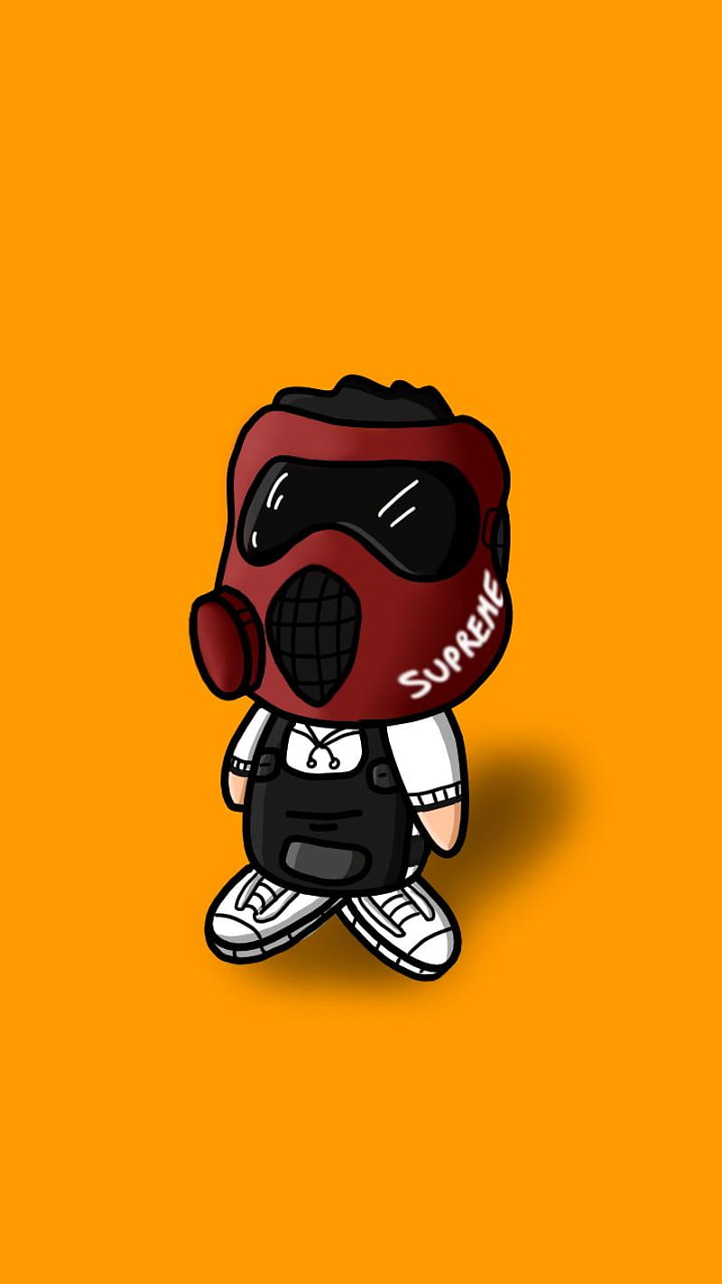 junior cally, rap, singer, song, mask, italy, wannabe, supreme, gucci, fortnite, red, HD phone wallpaper