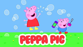 Peppa pig and george pig playing hide and seek anime, HD wallpaper | Peakpx