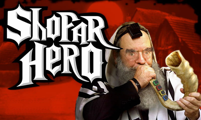 Shofar Hero, rock band, talit, rabbi, rosh hashana, grunge, jewish, hero, guitar hero, shofar, yom kippur, HD wallpaper