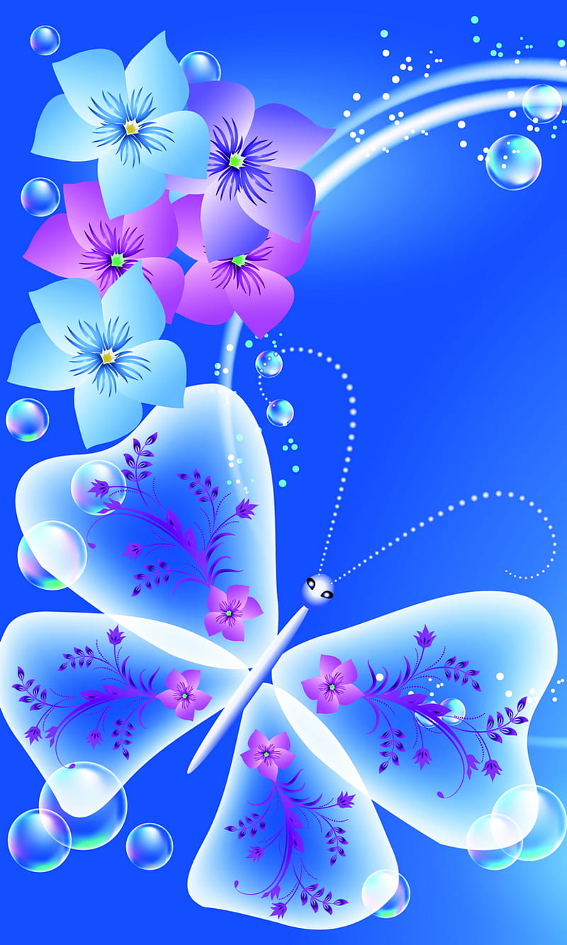 Abstract Butterfly, abstract colored, butterfly vector flowers, HD phone wallpaper