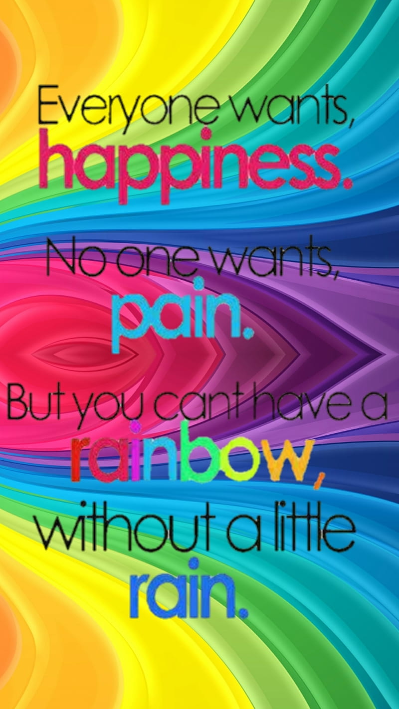 Happy, blue, color, green, love, pain, people, rainbow, red, HD phone wallpaper
