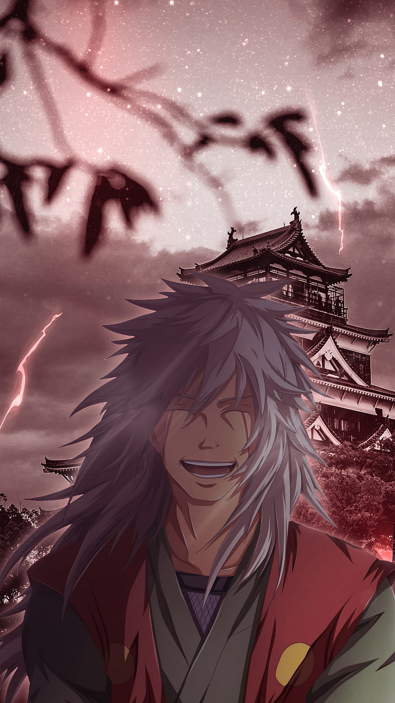 Jiraiya - Naruto, red, graph, animie, naruto, HD phone wallpaper