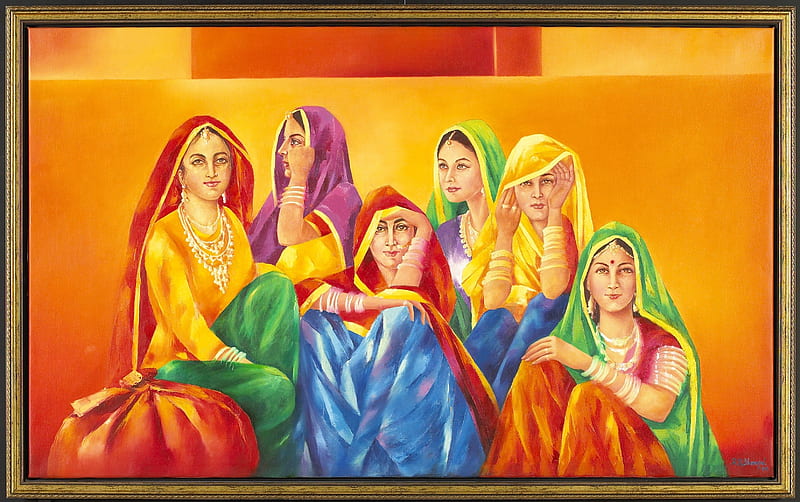 Museum Style Paintings. By R.S. Dhanjal, Rajasthani Painting, HD wallpaper
