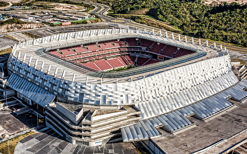 Arena Pernambuco, Recife, aerial view, R, Nautico Capibaribe Stadium, brazilian stadiums, football stadium, soccer, Nautico Stadium, Brazil, Nautico arena, Clube Nautico Capibaribe, HD wallpaper