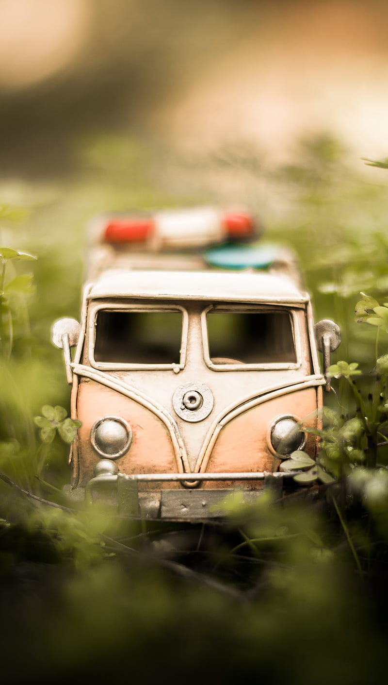 Volkswagen Bus Toy, bus, car, toy, volkswagen, HD phone wallpaper