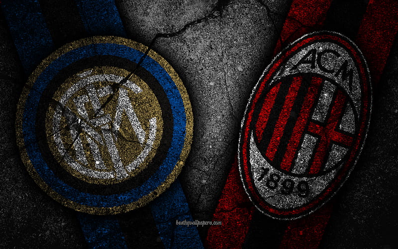 Internazionale vs Milan, Round 9, Serie A, Italy, football, Inter Milan FC, AC Milan, soccer, italian football club, HD wallpaper