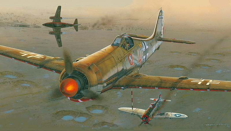 Military Aircraft, Focke-Wulf Fw 190, World War II , Warplane , Luftwaffe, HD wallpaper