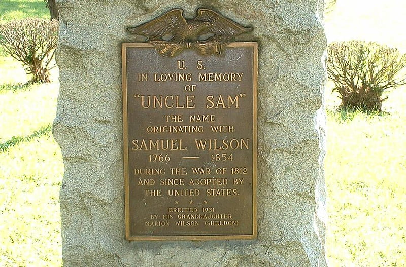 Oakwood Cemetery - Grave of Uncle Sam, part 2, new york, cemetery, headstone, samuel wilson, oakwood, troy, grave, uncle sam, HD wallpaper