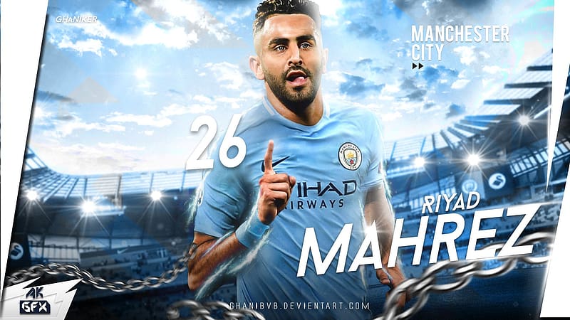 Sports, Soccer, Manchester City F C, Riyad Mahrez, HD wallpaper