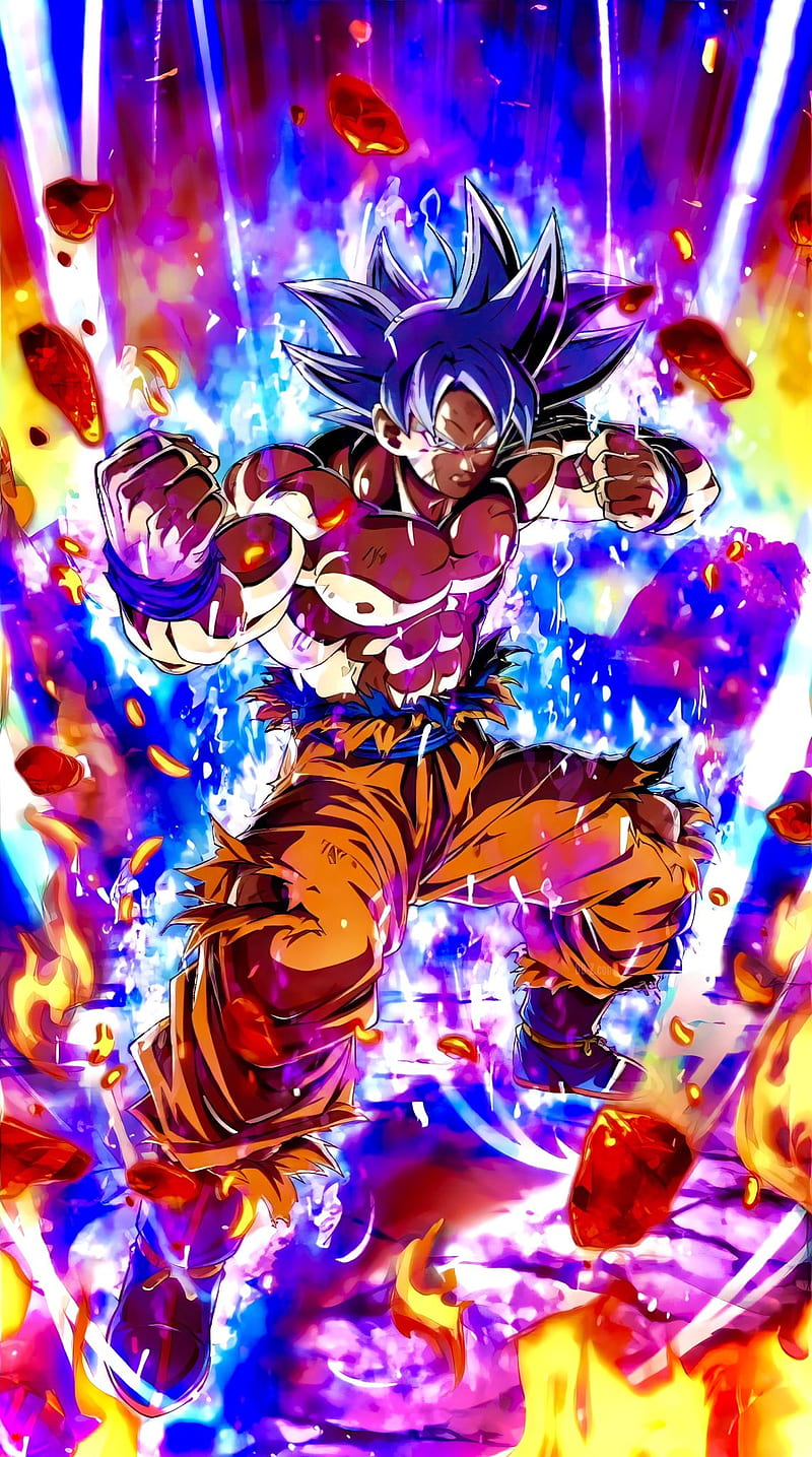 Ultra Instinct Goku, dbs, dbz, dokkan, dokkan battle, dragon ball, HD phone wallpaper