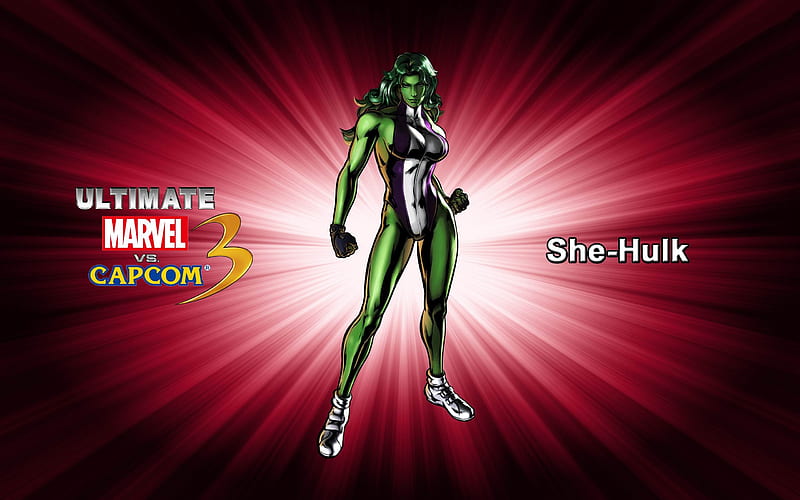 She Hulk-Ultimate Marvel vs Capcom 3 Game, HD wallpaper