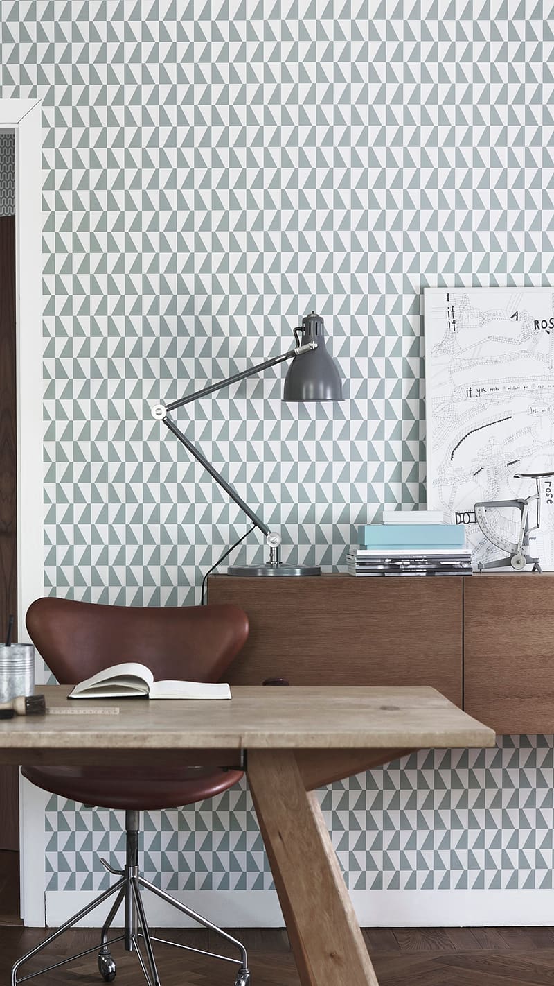 Wall King, Tiny Grey Design, home interior, study room, HD phone wallpaper