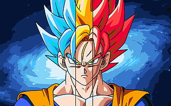 Wallpaper super saiyan, goku, anime, fan art desktop wallpaper, hd