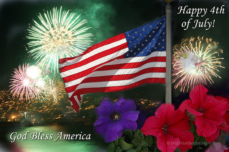 HAPPY 4 TO YOU, july, fourth, holiday, happy, HD wallpaper