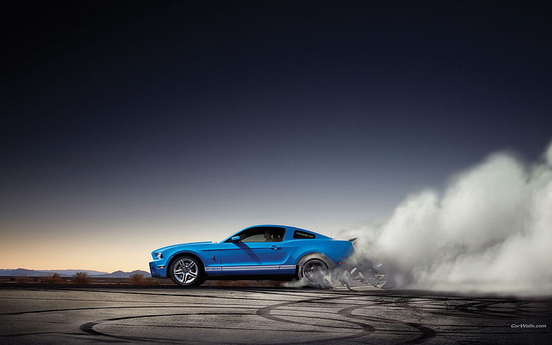 Ford Shelby Burnout, ford, shelby, carros, HD wallpaper