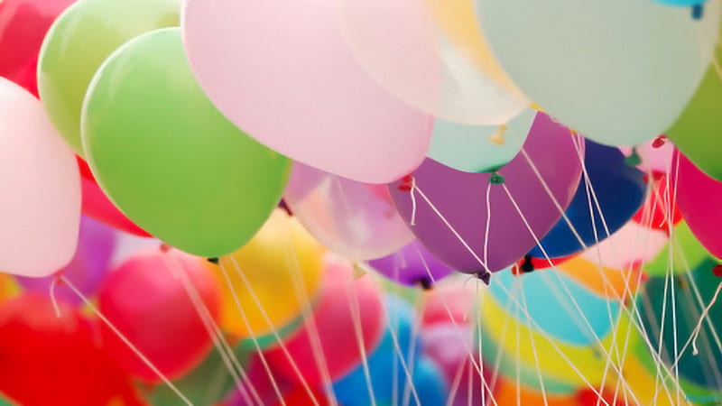 Colourful Baloons, Air, Fly, Balloons, Colourful, HD wallpaper
