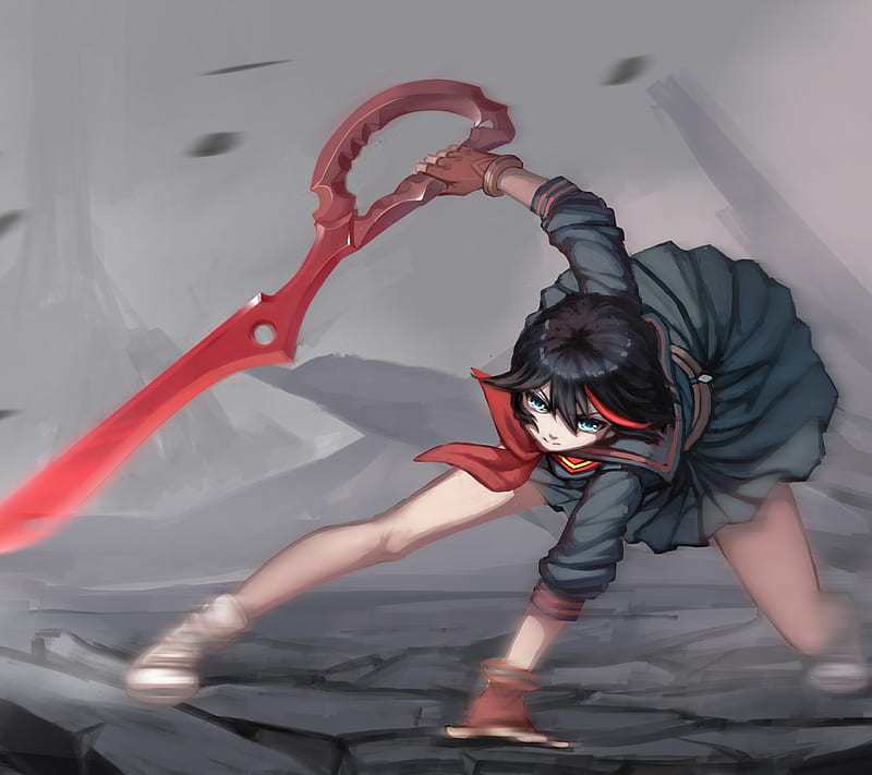 Ryuko, anime, girl, kill, klk, la, matoi, HD wallpaper