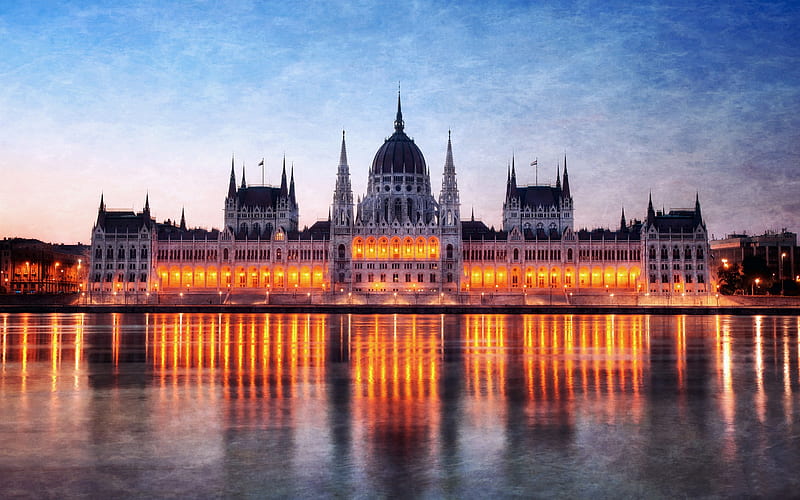 Hungary Budapest city architectural 03, HD wallpaper