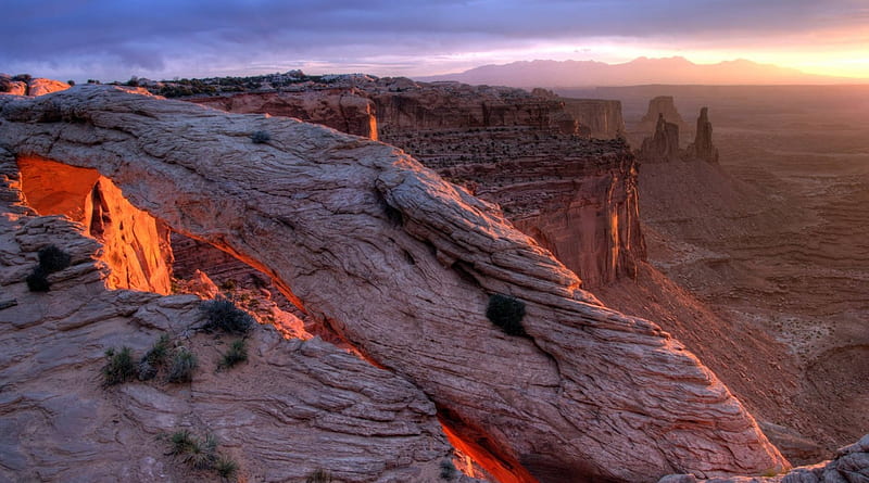 Canyon - sky, Canyon, sunset, sky, landscape, HD wallpaper