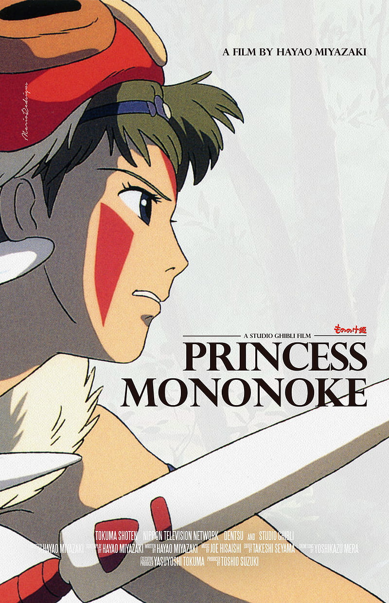 Phone wallpaper Princess Mononoke 🗡️🐺 San