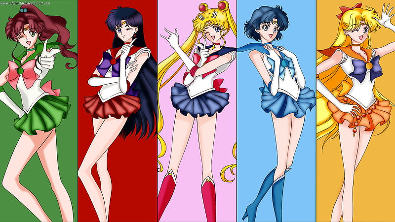 Sailor Moon, Ami Mizuno, Makoto Kino, Minako Aino, Rei Hino, Usagi Tsukino, HD wallpaper