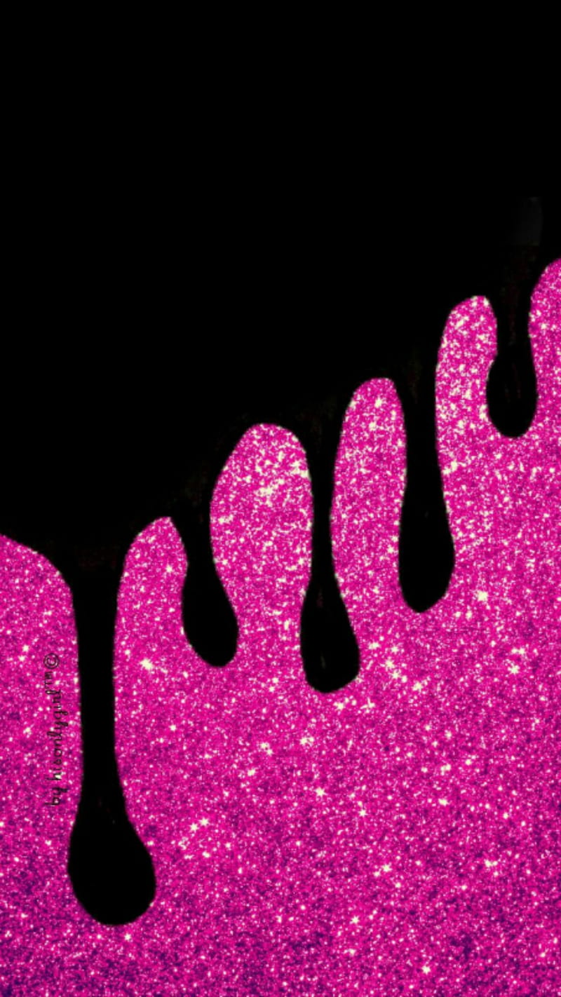 Pink glitter, pink and black, HD phone wallpaper | Peakpx