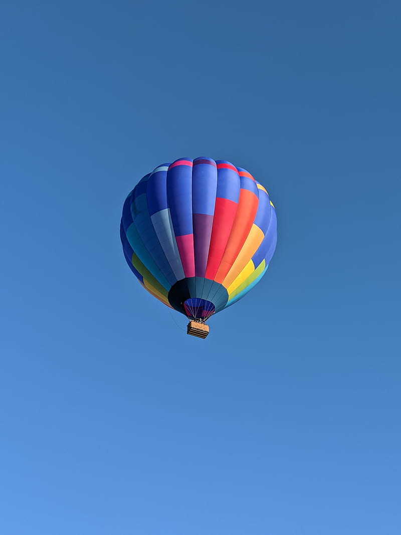 balloon, colorful, sky, flight, HD phone wallpaper