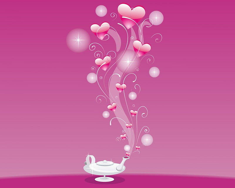 MAGIC LOVE LAMP, MAGIC, LAMP, PINK, LOVE, HD wallpaper