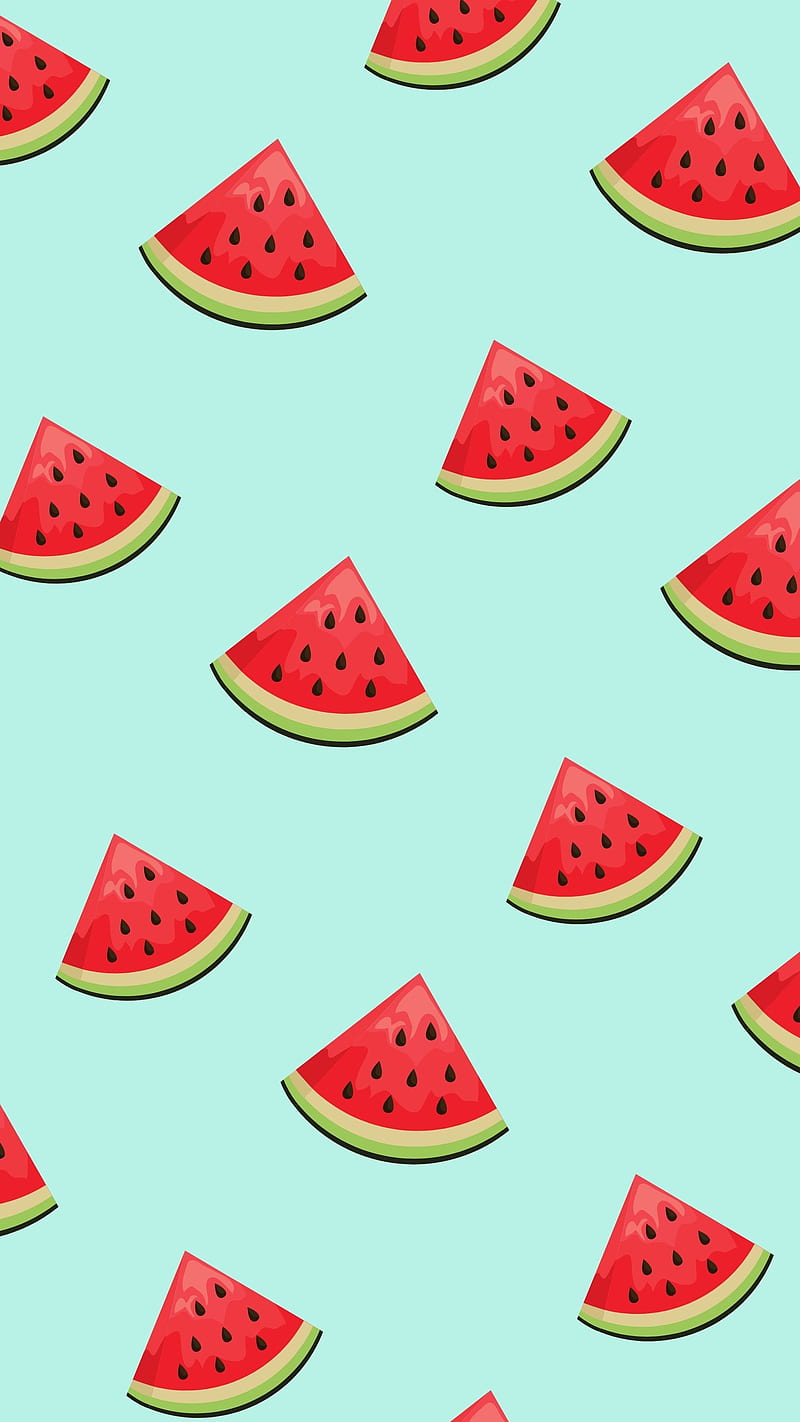 Minimalist summer watermelon wallpaper. Vector background. Stock Vector |  Adobe Stock