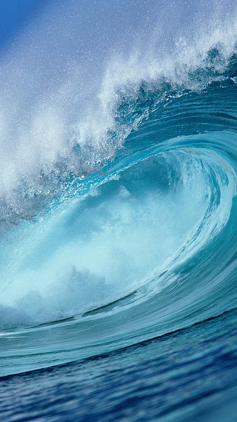 Samsung Galaxy S10, ocean, waves, blue, sea, water, 2020, iphone, new , surf, HD phone wallpaper