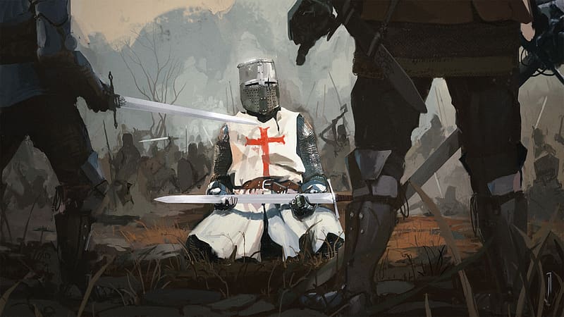 Fantasy, Knight, Sword, Templar, Crusader, HD wallpaper