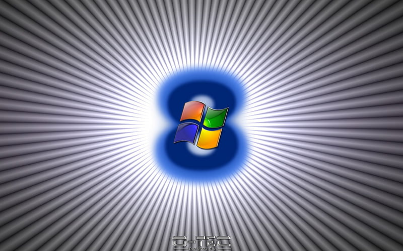 Windows 8 Interpretation from my Studio, modern, windows, art, 8, desenho, HD wallpaper
