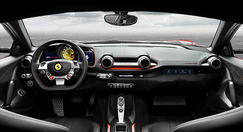 2018 Ferrari 812 Superfast - Interior, Cockpit, car, HD wallpaper | Peakpx