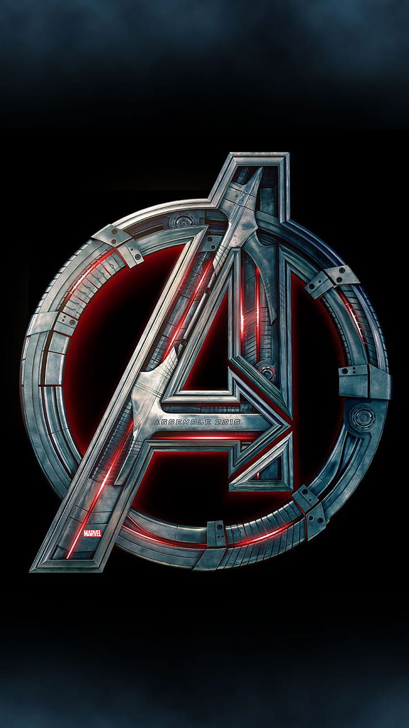 Avengers, logo, marvel, HD phone wallpaper