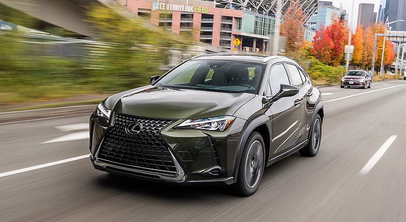 2019 Lexus UX (Color: Nori Green) - Front Three-Quarter , car, HD wallpaper