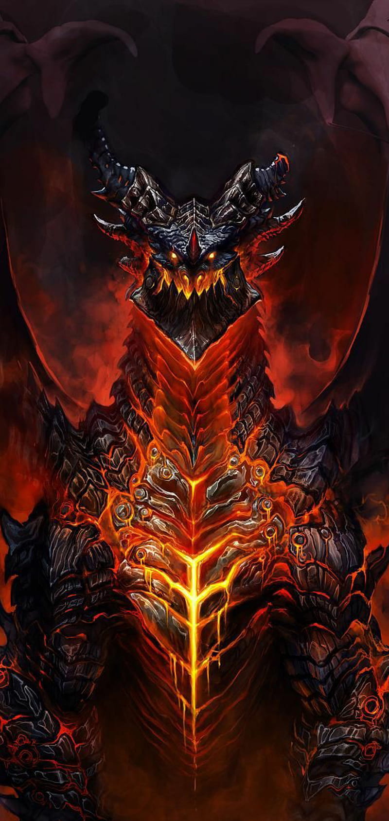 Note 10 plus , dragon, red, world of warcraft, HD phone wallpaper