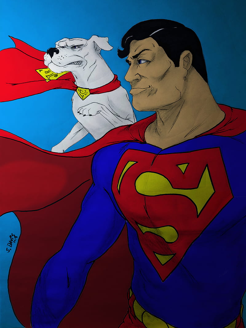 Superman and Krypto, comics, dc, dog, hero, superman, HD phone wallpaper |  Peakpx