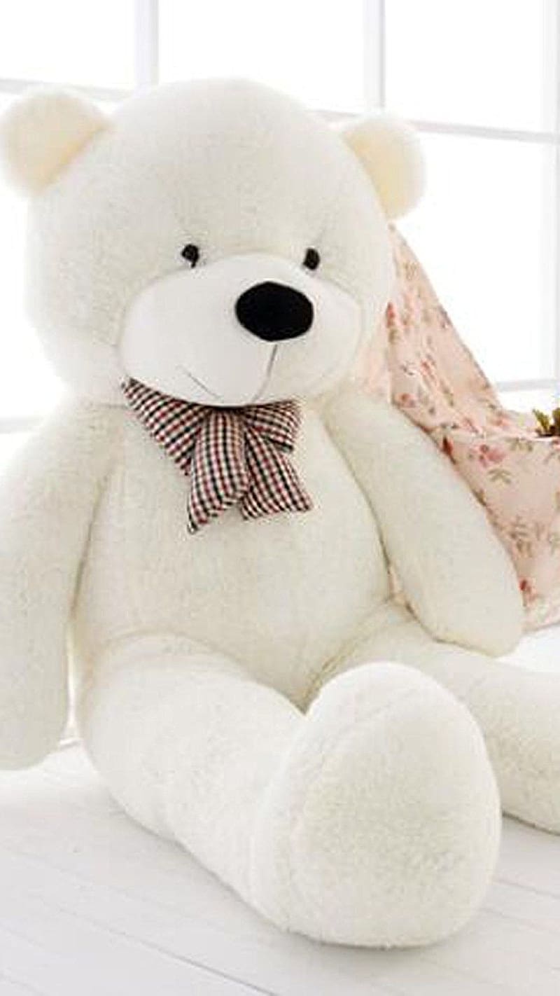 Big White Teddy Bear SItting, big teddy bear, teddy bear sitting ...