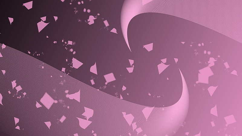 pink particles, curves, Abstract, HD wallpaper