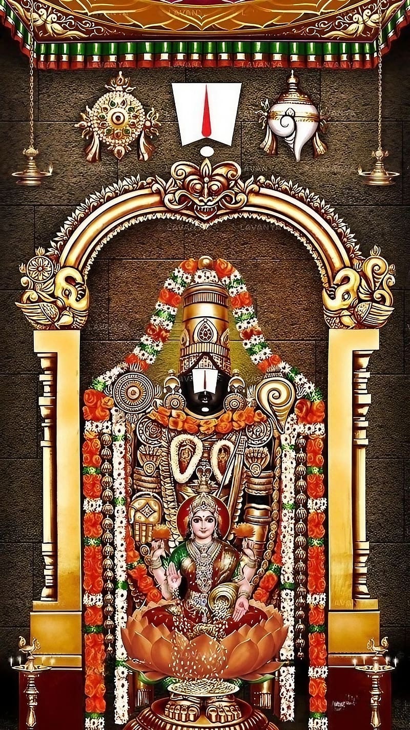 Balaji , Wall Background, lord venkateswara, hindu god, lord perumal, HD phone wallpaper