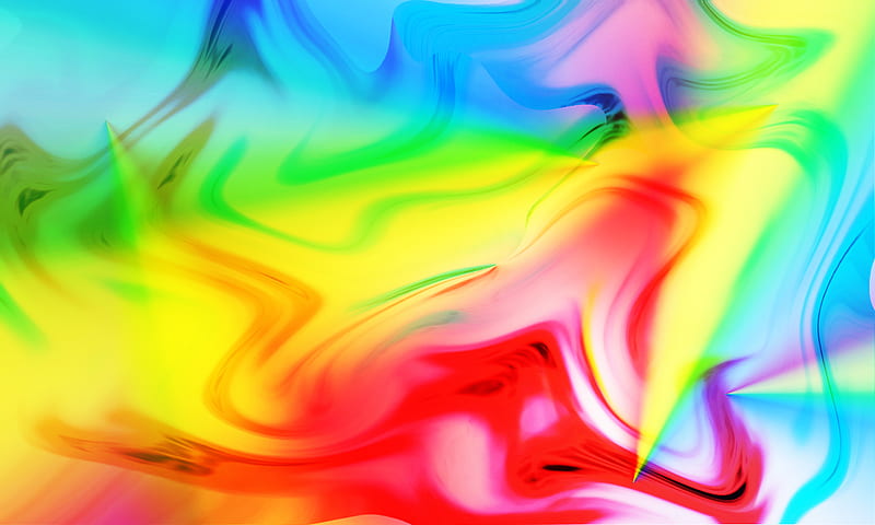 Crazy Rainbow, solid, art, vivid, rainbow, abstract, combination, spectrum, cool, color, light, HD wallpaper