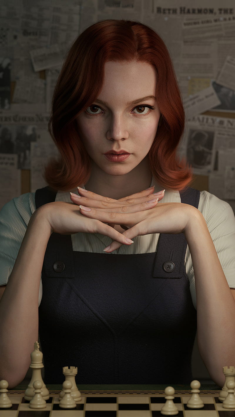 Foto: Na série 'O Gambito da Rainha', a atriz Anya Taylor-Joy