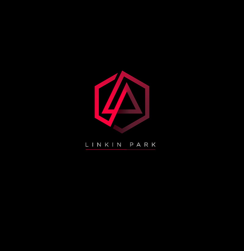 Linkin Park, black, logo, red, HD phone wallpaper