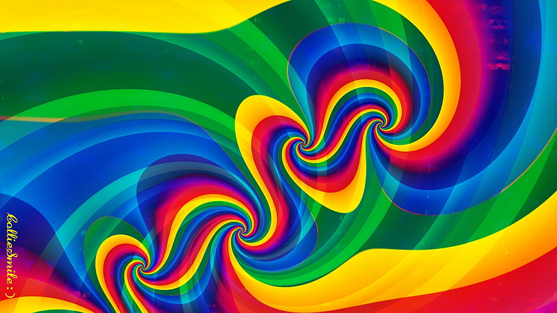 Rainbows on the Move!, red, colorful, stripes, orange, scarlet, co11ie, swirls, rainbow, rainbows, feeling groovy, green, purple, multicolored, violet, golden yellow, blue, homemades, HD wallpaper