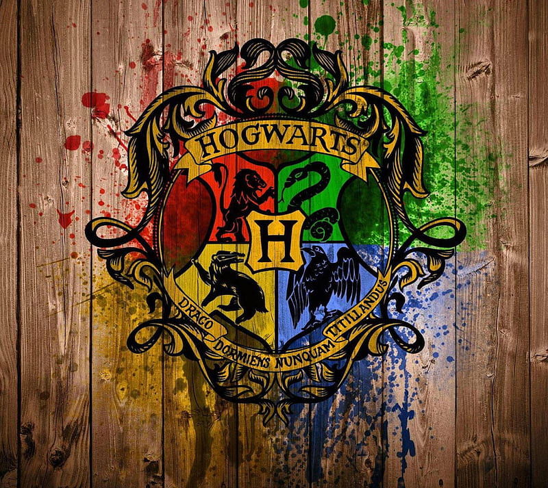Hogwarts Crest, gryffindor, harry potter, hufflepuff, ravenclaw, slytherin, HD wallpaper