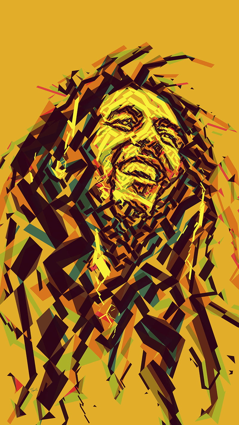 Bob Marley, colors, drawn, music, reggae, smile, tribal, HD phone wallpaper  | Peakpx