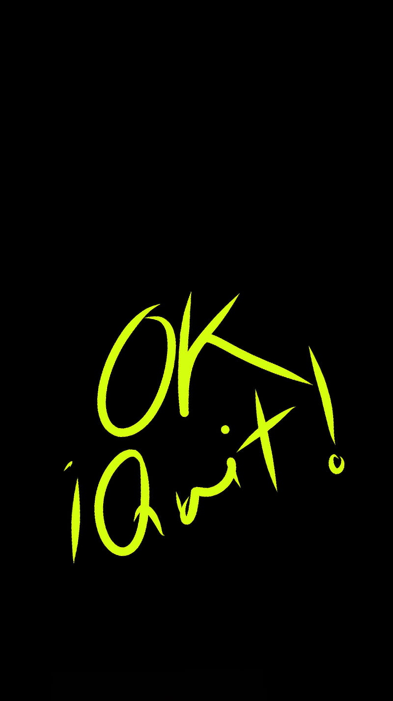 hand written i Quit, hand written, i quit, neon, text, HD phone wallpaper